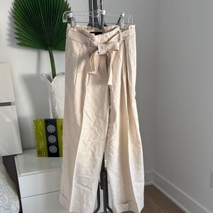 Robert Rodriguez Cream Linen Pants